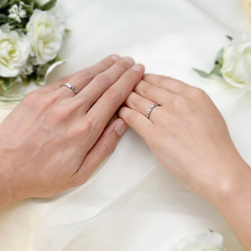 結婚指輪(ダイヤモンド) ホワイトレース ~感謝~ DM-167/Ladies
